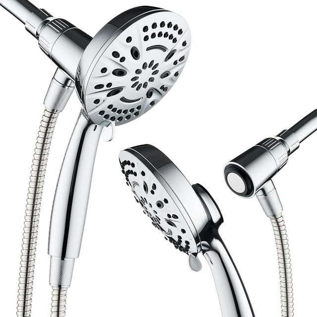 CSD36MDSH0000SR New Magnetic Guidance Docking System Filtered Shower Head with Handheld, High Pressure 10 Spray Mode Showerhead with Anti-clog Nozzles, Built-in 2 Power Wash to Clean Tub Tile & Pets, Chrome