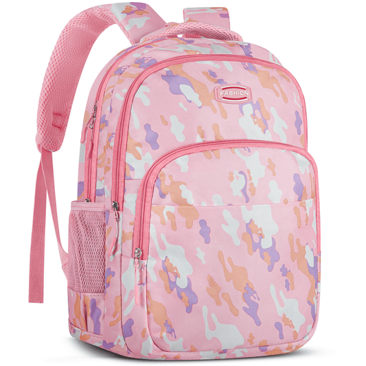 CSD48SBTB0000PK Backpack for Work, College, and Travel, Water Resistant Bookbag, Backpack for Boys & Girls with Adjustable Padded Mesh Straps, Geometric Print Backpack for Girls Boys College Bag Bookbags