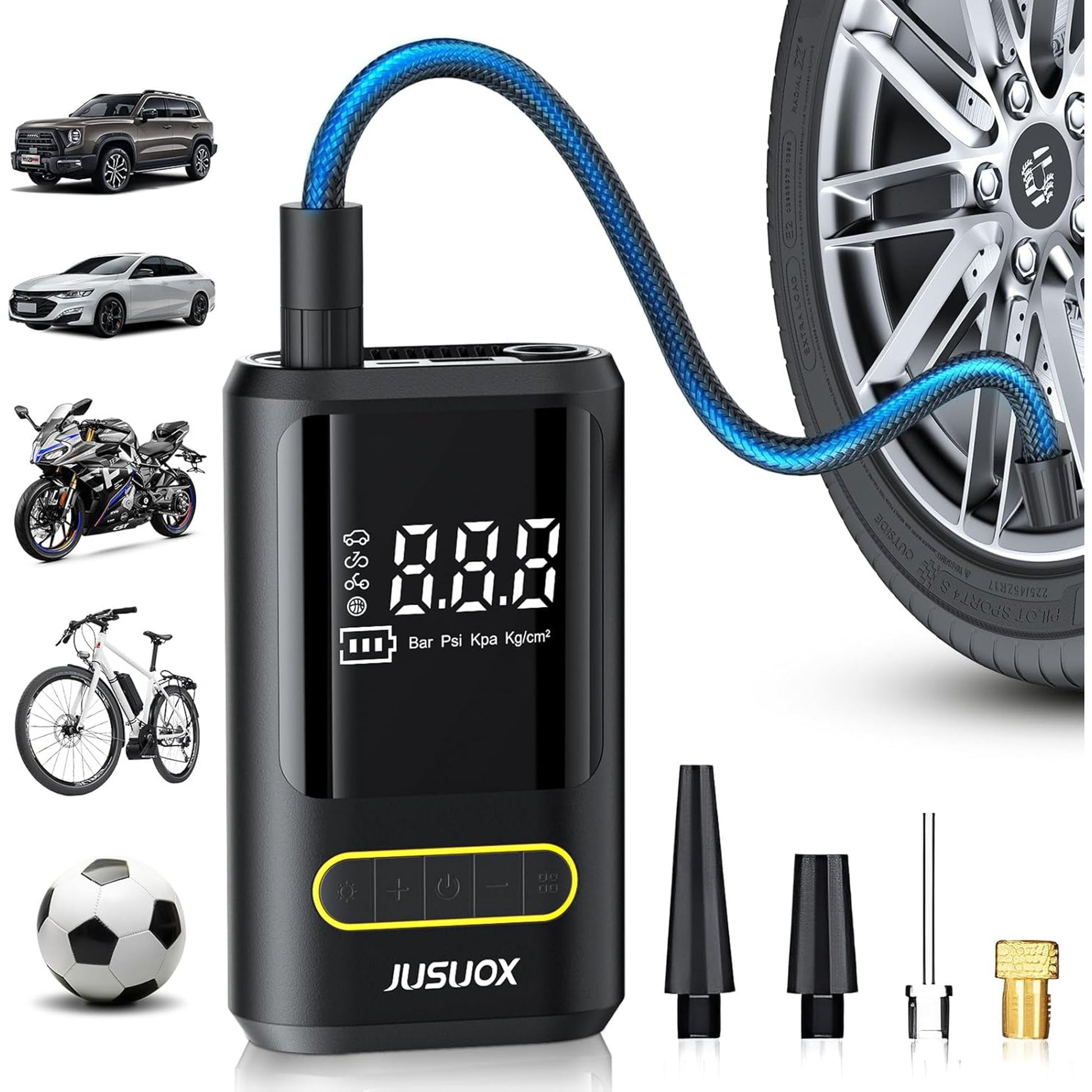 bicycle electric pump compressor CSD61CTAP8466GY Tire Inflator Portable Air Compressor