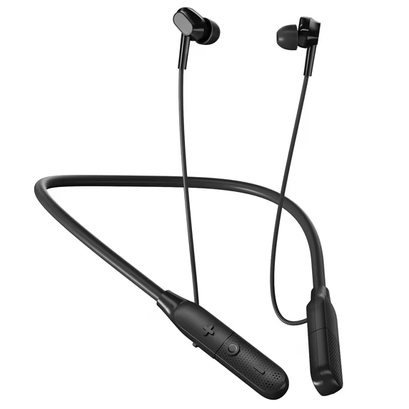 Neckband Bluetooth 6.0 Headphones,IPX7 Waterproof with Stereo Deep Bass, 100Hrs Playtime with Noise Cancellinging,Wireless Earphones for Workout/Sports, Black